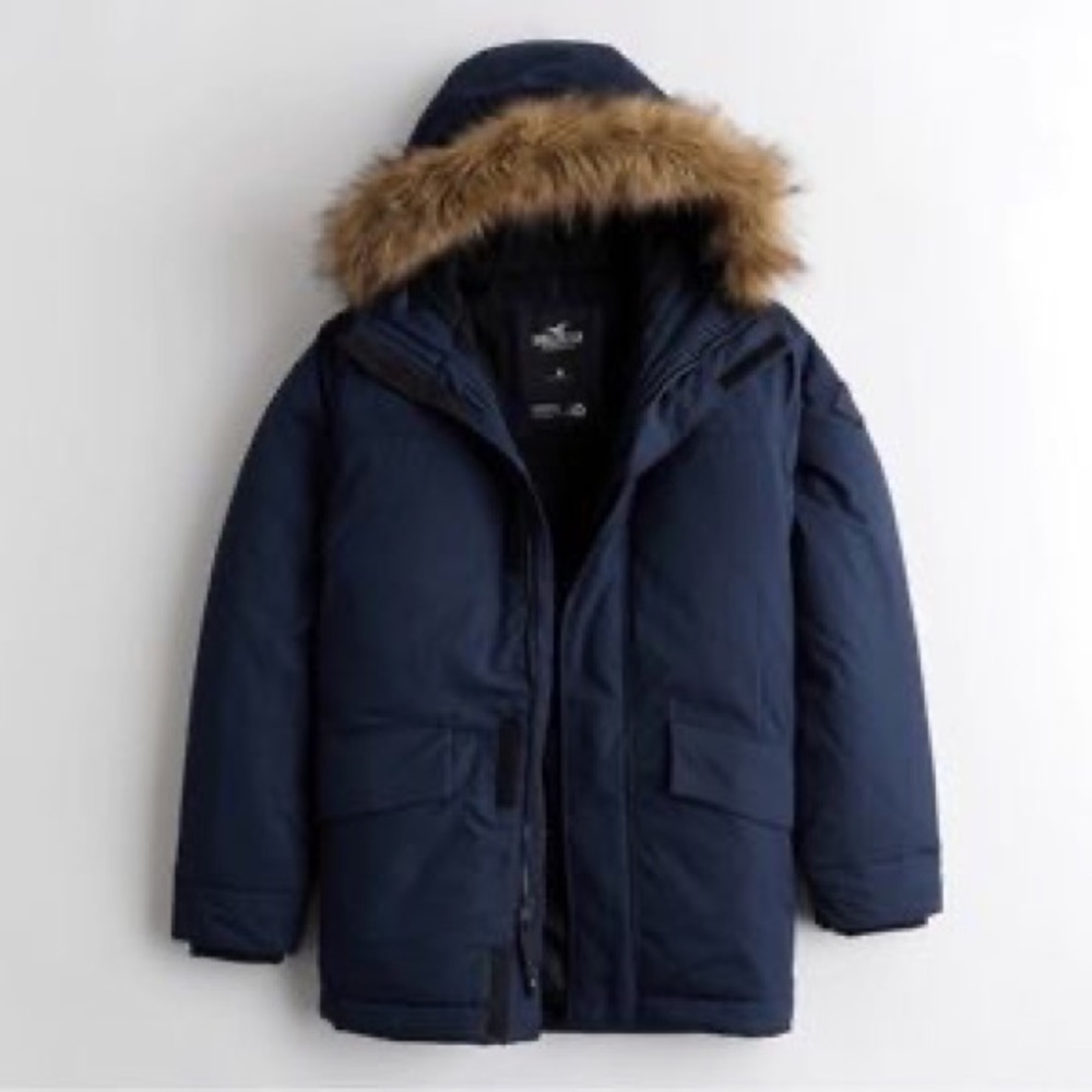 Hollister Men’s XL Sherpa Hooded Coat